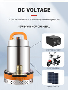 <span class=keywords><strong>Pompe</strong></span> à eau <span class=keywords><strong>solaire</strong></span> submersible 12V 24V 48V <span class=keywords><strong>pour</strong></span> drainage des eaux usées, piscine, <span class=keywords><strong>jardin</strong></span>, sous-sol inondé - Product Image 1
