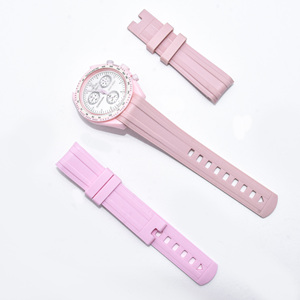 Correa de Reloj de Silicona Elástica de 20 mm con Hebilla de Acero, Disponible en Varios Colores, para Relojes Omega, <span class=keywords><strong>Swatch</strong></span>, Speedmaster y <span class=keywords><strong>Moonswatch</strong></span> - Product Image 3