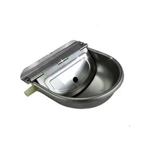 Pig farm metal sow drinking bowl stainless steel pig water heater drinker bowl automatic drinker for pigs