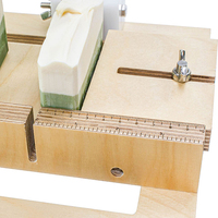 AromaNano Coupe-savon réglable en fil d'acier inoxydable, machine de découpe DIY au design en bois, modèle KH-E0072 pour savon artisanal