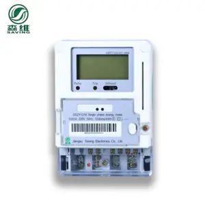Ddzy1218 220v 5(60) medidor de alta precisão, 1 e 2 medidores elétricos de fase única, placa ic pré-paga, medidor de eletricidade