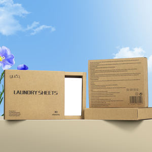 カスタマイズされたロゴ工場価格生分解性ランドリー洗剤シートストリップエコフレンドリー、バッグあたり30ロード - Product Image 1