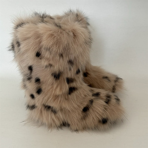 <span class=keywords><strong>Scarpe</strong></span> invernali invernali da <span class=keywords><strong>donna</strong></span> soffice stivali in vera pelliccia di volpe da <span class=keywords><strong>donna</strong></span> peluche caldi stivali da <span class=keywords><strong>neve</strong></span> calzature di lusso da ragazza con pelliccia di moda - Product Image 5