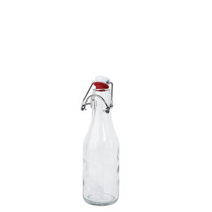 Commande en gros bouteille en verre transparent <span class=keywords><strong>à</strong></span> couvercle rabattable excellente pour le stockage des épices condiments marchandises sèches - Product Image 4