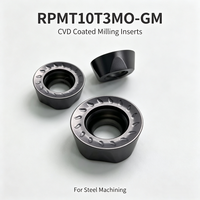 Plaquettes de fraisage en carbure DLT RPMT10T3MO-GM JF5025, lames de fraisage indexables CNC pour l'acier, outils de coupe résistants à l'usure