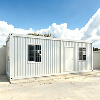 Casa Contenedor Modular Prefabricada con Estructura de Acero Corrugado, Casas Pequeñas Tipo Caravana, Casas Prefabricadas Modernas