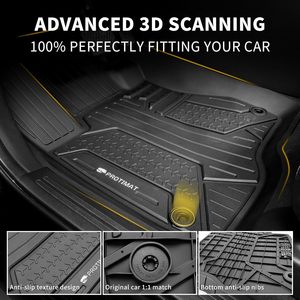 Новые поступления: Индивидуальные водонепроницаемые противоскользящие всепогодные автомобильные коврики класса люкс из TPE для Ford (оптом) - Product Image 4