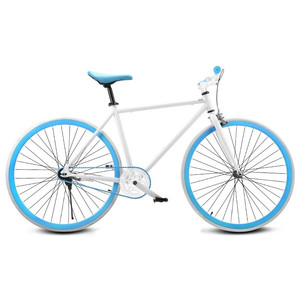 Vélo de route à pignon fixe pour enfants, vélo de piste à vitesse unique, pour filles et garçons, couleur vert et bleu - Product Image 5