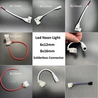 Fil de connecteur rapide sans soudure tête de lumière au néon LED sans soudure pour bande flexible modélisation bande de boucle en plastique fixe