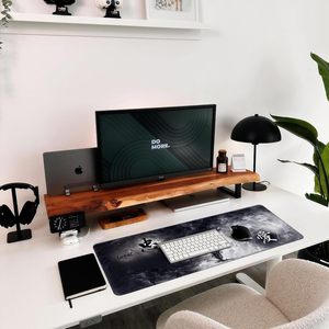 Alfombrilla de Ratón Grande para Juegos en Blanco y Negro, Alfombrilla de Escritorio con Bordes Cosidos, Alfombrilla de Ratón XL - Product Image 5