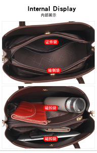 Venta Directa de Fábrica, Bolsos de Mano Retro de Lujo para Mujer, Gran Capacidad, Cuero PU, Bolso Tote Vintage, Bolso de Hombro para Compras - Product Image 6