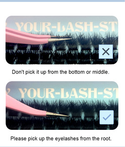 Grupos <span class=keywords><strong>de</strong></span> <span class=keywords><strong>Pestañas</strong></span> Gruesas Personalizadas con Logotipo, 60D 120D 160D 180D, 10-18 mm, <span class=keywords><strong>Pestañas</strong></span> Individuales con Efecto Wispy, Mega Volumen, Extensiones <span class=keywords><strong>de</strong></span> <span class=keywords><strong>Pestañas</strong></span> en Grupo D - Product Image 4