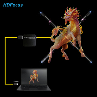 Projecteur holographique 3d HDFocus 65cm entrée HDMI ordinateur affichage hologramme interactif synchronisation HDMI pour concerts