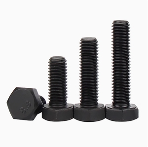 Tornillos y Tuercas Hexagonales Externos DIN933 Negros M6, Tuerca y Perno M10, Fijaciones M12, Tornillos Hexagonales 18X80 8.8, Tornillo de Cabeza Hexagonal - Product Image 4