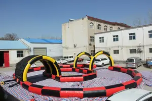 Park Inflatable Amusement Park Inflatable Track Race Go Kart Track Inflatable For Sale