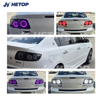 HETOP pour Mazda 3, feux arrière transparents améliorés 2004-2009, lampe de voiture personnalisée spéciale RGB, feux arrière dynamiques colorés, feux de jour DRL