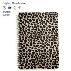 Quaderno a Spirale Wire-O con Stampa Leopardata di Alta Qualità, in Pelle/PP/PVC/Tessuto, Dimensioni Personalizzabili, Certificato ISO9001, alla Moda - Product Image 1