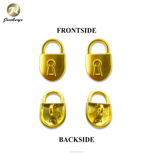 Thiết Kế Mới Hình Dạng Khóa Cuộn Mạ Vàng 16*10 Mm Kim Loại Chân Nút Cho Quần Áo May Mặc - Product Image 4