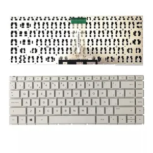 Teclado de ordenador portátil para HP Pavilion X360 14-BS 14-BA 14T-BA 14M-BA Notebook español SP teclado blanco Teclado para ordenador portátil