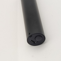 ISmart ISG-GLL001 Stylo pointeur laser rechargeable mini en aluminium noir, module de ligne laser, lumière verte 520NM, portée 500M, interrupteur à bouton