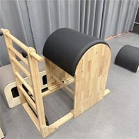 Équipement de Pilates en bois d'acacia et d'érable : Ladder, Bucket, Barrel – Appareil d'entraînement pour le yoga, les étirements et le fitness
