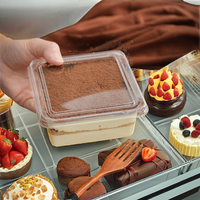 Boîte à gâteau carrée transparente en PET légère et empilable pour un rangement et un transport pratiques – Fournisseur Fabricant
