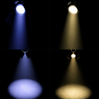 Projecteur LED COB Zoom 200W DMX512 IP20 à indice de rendu des couleurs élevé pour éclairage de scène, idéal pour les salles de conférence et studios