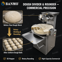 Machine de découpe de boule de pâte de vente chaude et diviseur de pâte Rounder pour Pizza Pain Cookie Hot Dog Bun Machine à pain ronde