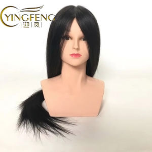 Cabeza <span class=keywords><strong>de</strong></span> <span class=keywords><strong>Muñeca</strong></span> <span class=keywords><strong>de</strong></span> Entrenamiento con Cabello Humano y Hombro para Enseñanza <span class=keywords><strong>de</strong></span> Peinado, Maniquí Realista <span class=keywords><strong>de</strong></span> Práctica 100% <span class=keywords><strong>Natural</strong></span> 21 - Product Image 5