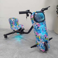 Trottinette électrique intelligente à 3 roues 36V avec batterie au lithium et moteur sans balais pour adultes et enfants
