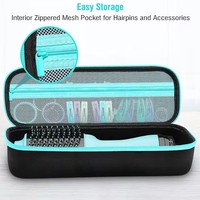 Etui pour sèche-cheveux EVA personnalisé Boîte à outils pour coiffeur avec poche en filet et ceinture élastique