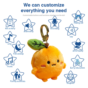 Fabricantes de Llaveros de Peluche Personalizados <span class=keywords><strong>con</strong></span> Forma de Fruta, Juguetes de Peluche al por Mayor, Diseño Personalizado, Llavero de Peluche Personalizado - Product Image 2