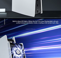 Ventilateur de refroidissement USB puissant pour PS5 PlayStation5, ventilateur de refroidissement externe pour console avec lumière LED, radiateur pour plateforme compatible