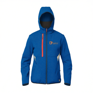 Veste Softshell Ttake bleue taille S à capuche pour activités de plein air - Product Image 2