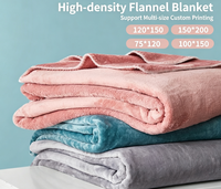 Couverture en flanelle polaire microfibre 100% polyester, personnalisée, douce et légère, pour lit
