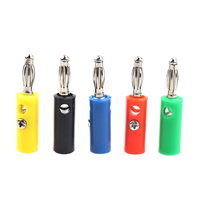 Câble pour haut-parleur audio à fiche banane de 4mm avec adaptateur de connecteur banane plaqué or à courant nominal 10A