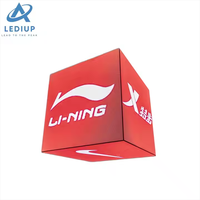 LEDIUP alta definición LED multi cara cubo LED publicidad caja de luz pantalla tienda señalización pantalla