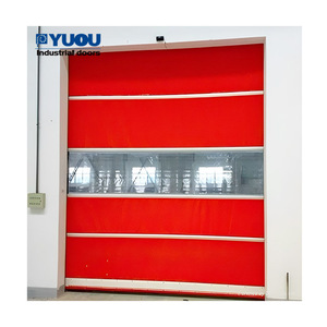 <span class=keywords><strong>Porte</strong></span> automatique à enroulement rapide en PVC pour l'extérieur, idéale pour les laveries automobiles ou les salles blanches - Product Image 5