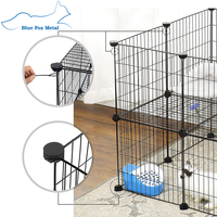 Vente flash Cage pour animaux de compagnie en métal DIY, chenil pour chien et chat, enclos détachable pour animaux de compagnie en fer, parc pour animaux de compagnie