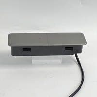 Nuevo Diseño Universal, Tomacorrientes de Mesa de 250V 10A con 4 Salidas AC, Cubierta Deslizante, Tomacorrientes de Extensión Ocultos para Escritorio