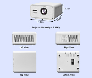Flixtone D9W Mini <strong>Projector</strong> 1080p <strong>Projector</strong> Support 4K Ultra HD WIFI <strong>Bluetooth</strong> Home Theater Portable <strong>Projectors</strong> - Product Image 6
