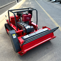 Directo de fábrica Carrete Cortacésped Tractor Control remoto Inalámbrico 48V Tipo cadena Robot Cortacésped Control remoto Cortacésped