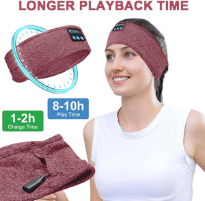 Bandeau de Sommeil Doux Casque Audio sans Fil avec Haut-Parleurs Stéréo HD Ultra-Mince de 30 mm Intégré<span class=keywords><strong>s</strong></span> <span class=keywords><strong>pour</strong></span> le Sommeil et l'Exercice, Cadeaux High-Tech - Product Image 5