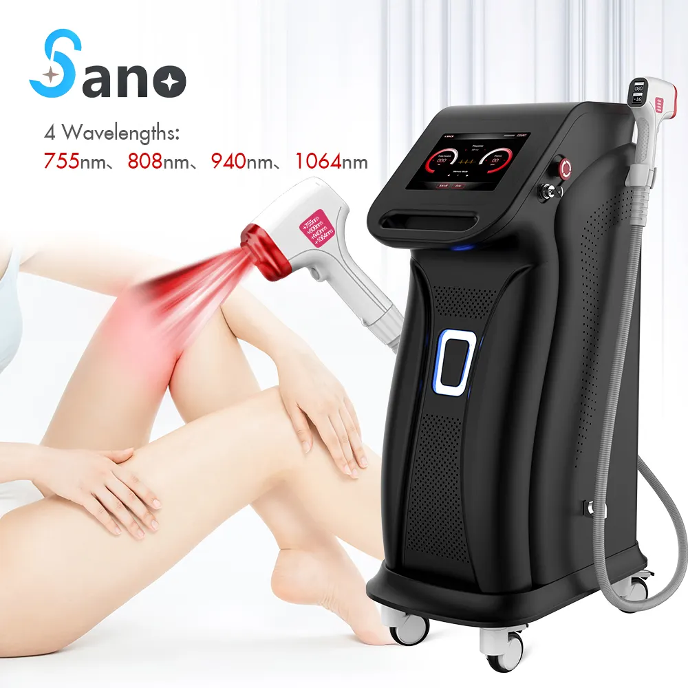 Wholesale Price Painless Permanent Hair Removal 808nm 4wavelengths Diode Laser Hair Removal Machine In Manufacture