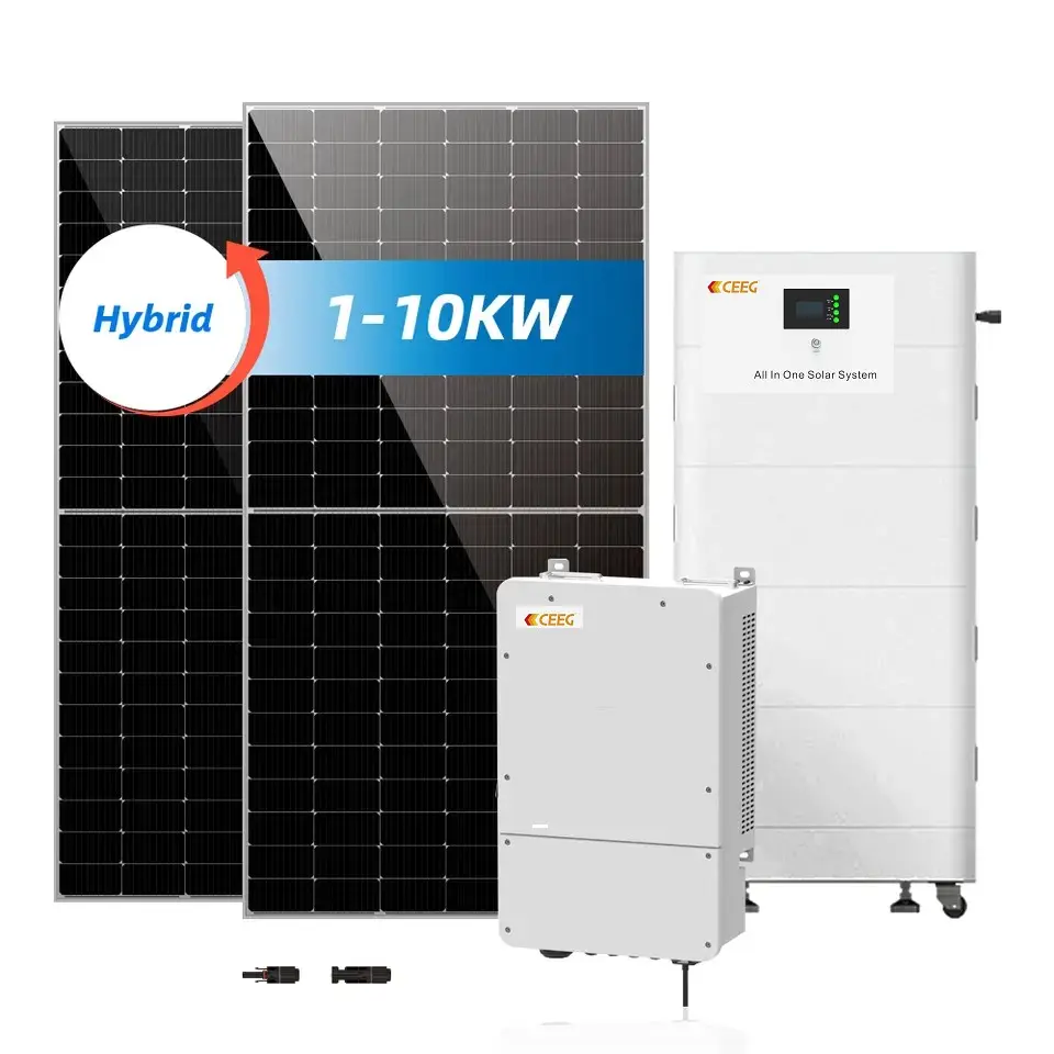 CEEG güneş enerjisi 5KW 7.2KW 10kw LifePO4 pil 48V 200Ah güç duvar lityum iyon şarj edilebilir pil paketi