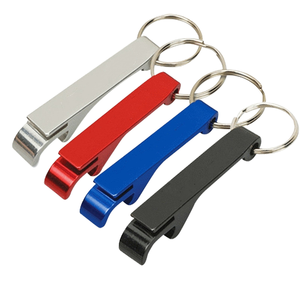 Tùy chỉnh logo kim loại bia chai Opener Keychain có thể mở Keychains phong cách cổ điển nhà máy hợp kim nhôm keyholder vòng chìa khóa - Product Image 5