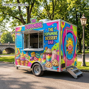 Camion à hamburgers multi-usages entièrement équipé, barbecue, certifié CE, remorque de grillades commerciale - Product Image 5