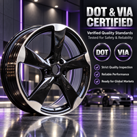 Jantes en alliage d'aluminium personnalisées 5x112, roues de voiture noires brillantes, jantes de voiture pour Audi Q5 A4 A6 A7, pièces détachées
