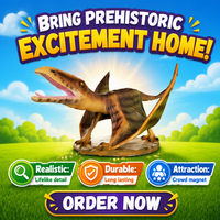 Équipements Réalistes pour Parcs à Thème : Modèle de Dinosaure Volant Pterosaure pour Parcs à Thème, Parcs d'Aventures, Centres Commerciaux - Utilisation Intérieure/Extérieure