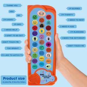 Dispositivo AAC Personalizado y Programable, Grabación de Voz para Autismo, Terapia del Habla, Herramienta de Comunicación No Verbales para Niños y Adultos - Product Image 1
